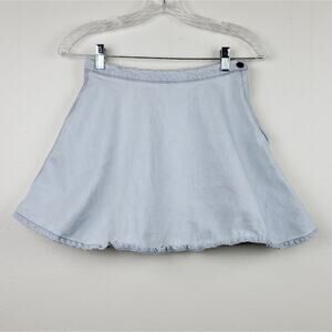 American Apparel | White Wash denim Skirt